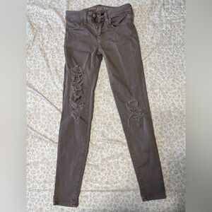 American Eagle Outfitters Mauve Skinny Jeans